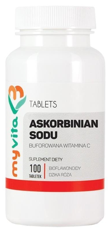 Askorbinian Sodu (Witamina C Buforowana), MyVita, 100 tabletek