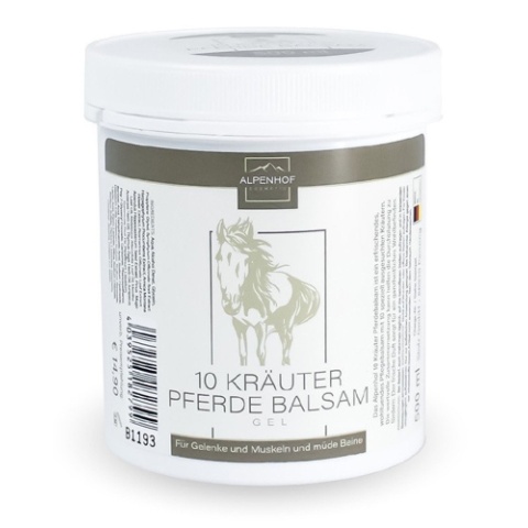 Balsam Koński Wzmocniony 10 Ziołami, Alpenhof, 500ml