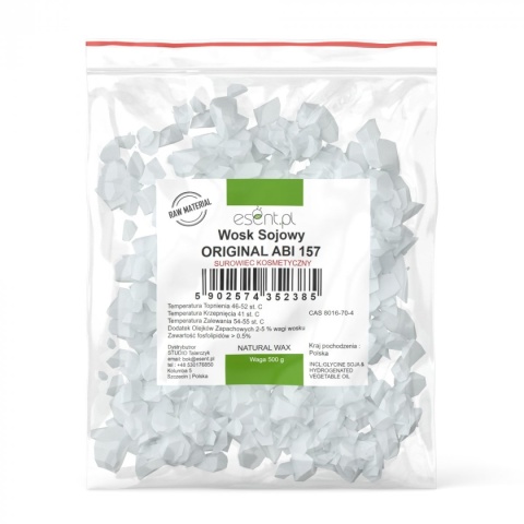 Naturalny Wosk Sojowy ABI 157, Esent, 500g