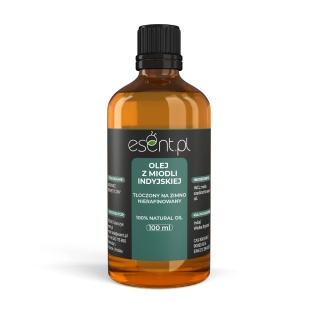 Olej z Miodli Indyjskiej Neem, Nierafinowany, Esent, 100ml