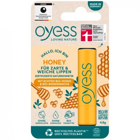 Balsam do ust z Miodem, Oyess Lippenpflege Honey, 4,8g