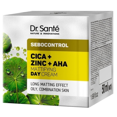 DR.SANTE Sebocontrol Matujący krem na dzień Cica+Zinc+AHA 50 ml