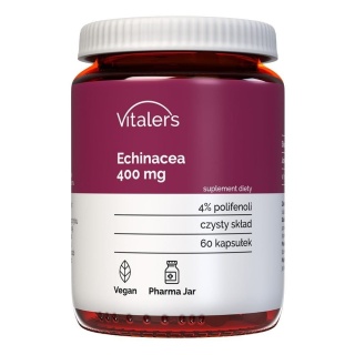 Echinacea Jeżówka purpurowa 400 mg Vitaler's, 60 kapsułek