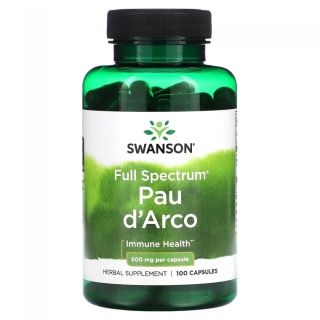 Full Spectrum Pau d'Arco 500mg, Swanson, 100 kapsułek