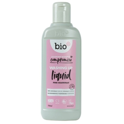 Hypoalergiczny skoncentrowany płyn do mycia naczyń GRAPEFRUIT, delikatny dla skóry, Bio-D, 750ml