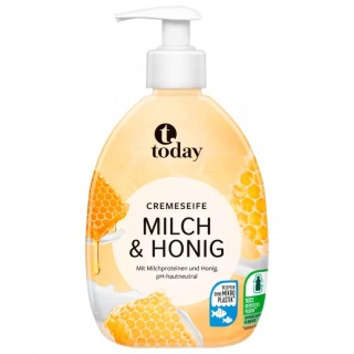 Kremowe mydło Mleko i Miód Today Cremeseife Milch & Honig, 500ml