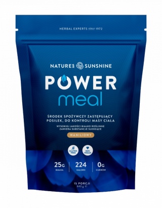 Kremowy koktajl Power Meal o waniliowym smaku, Nature's Sunshine, 840g