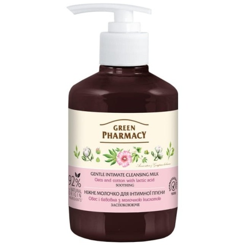 Łagodzące Mleczko do Higieny Intymnej Green Pharmacy, 370ml