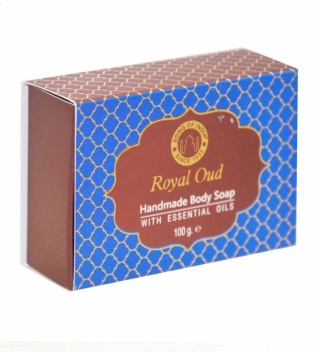 Luksusowe ręcznie robione mydło glicerynowe Royal Oud z olejkami eterycznymi, Song of India, 100g