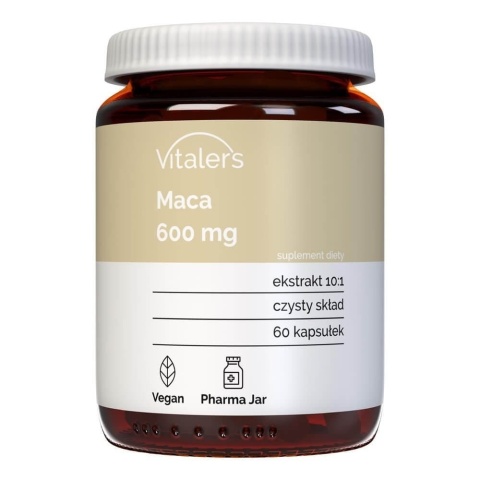 Maca 600 mg, Vitalers, 60 kapsułek