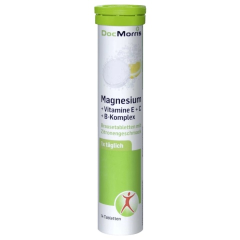 Magnez Witaminy E+C+B Complex, Tabletki musujące, DocMorris, 14 sztuk