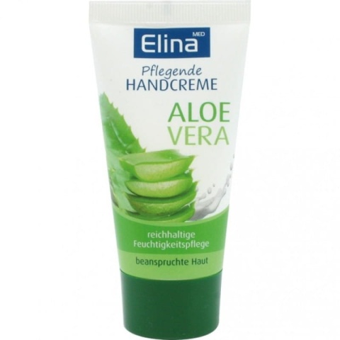 Nawilżający Krem do Rąk z Aloesem, Elina, 50ml
