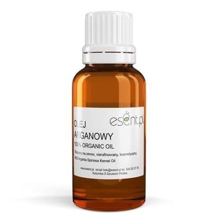 Olej Arganowy organiczny, tłoczony na zimno, Esent, 20ml