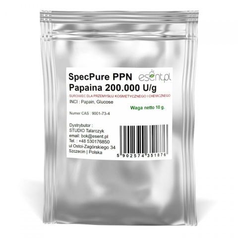 Papaina (SpecPure PPN20 200.000 U/g), Esent, 10g