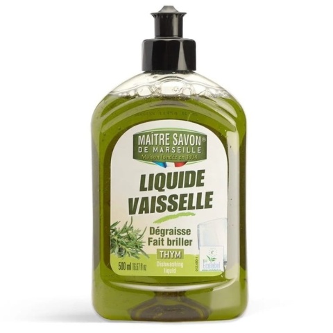 Płyn do mycia naczyń TYMIANEK, Ecolabel, Maitre Savon de Marseille, 500ml