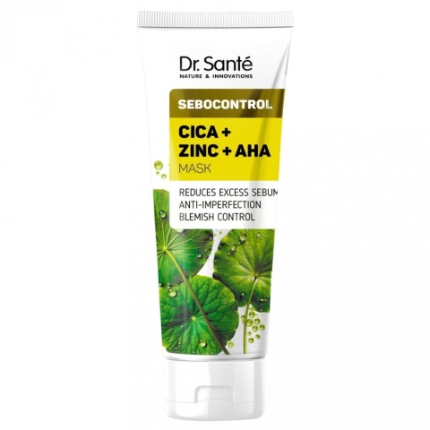 Równoważąca maseczka do twarzy Cica + Zinc + AHA, DR.SANTE Sebocontrol, 75ml
