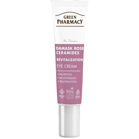 Róża damasceńska + Ceramidy Krem do skóry wokół oczu, Green Pharmacy, 15ml
