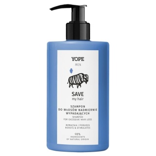 Szampon na nadmierne wypadanie włosów Yope Men Save My Hair, 300ml