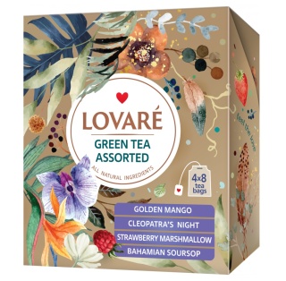 Zestaw herbat zielonych Assorted Green Tea, 4 rodzaje po 8 szt.