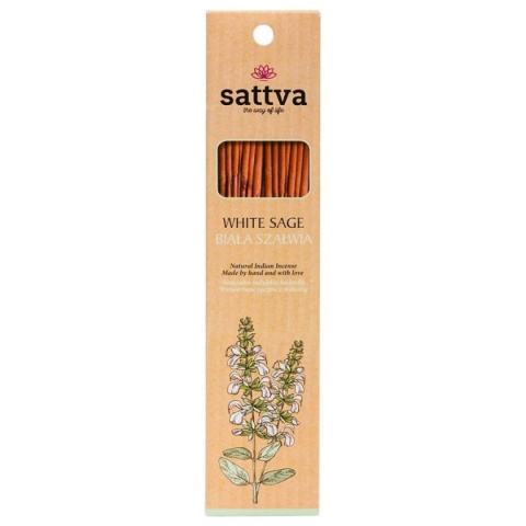 Biała Szałwia Kadzidełka Naturalne Sattva Incense, 30g