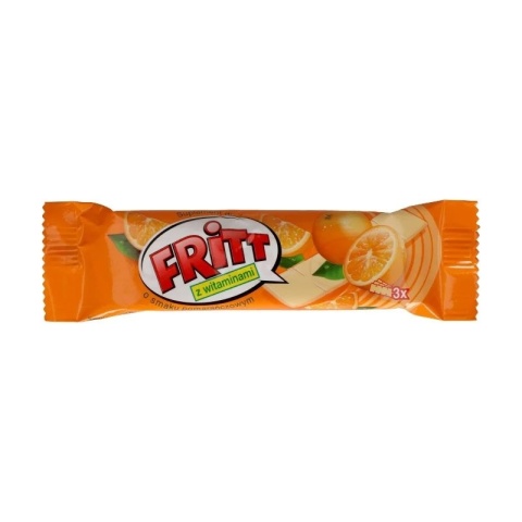 Cukierki Fritt, Witaminowa guma rozpuszczalna z witaminą C o smaku pomarańczowym, 35 g