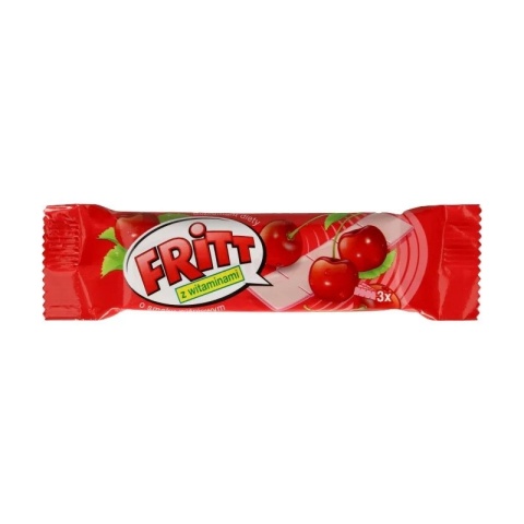 Cukierki Fritt, Witaminowa guma rozpuszczalna z witaminą C o smaku wiśniowym, 35 g