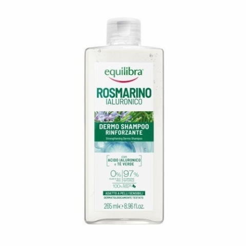 EQUILIBRA Rozmarino Szampon wzmacniający Rozmaryn i Kwas hialuronowy 265 ml