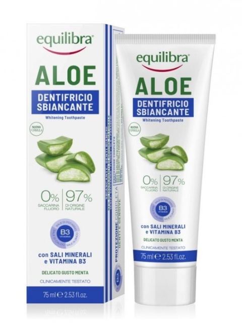 Equilibra Aloe wybielająca pasta do zębów w żelu, 75ml