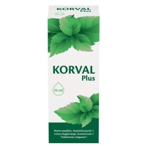 KORVAL PLUS Krople, 25 ml