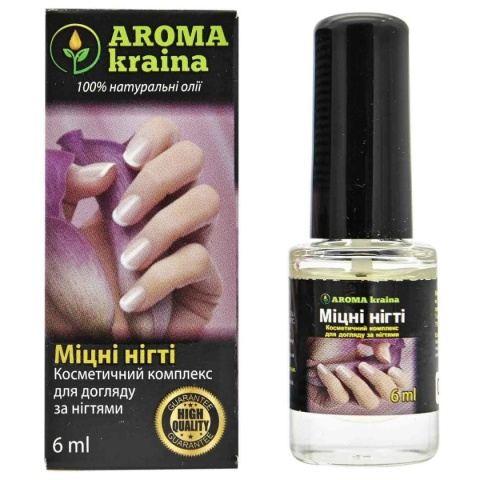 Kompleks kosmetyczny do pielęgnacji paznokci, AROMA kraina, 6 ml