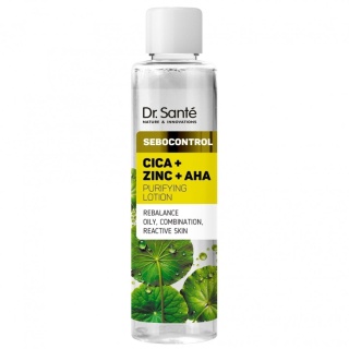 Lotion oczyszczający Cica + Zinc + AHA DR.SANTE Sebocontrol, 200ml