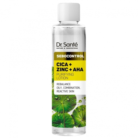 Lotion oczyszczający Cica + Zinc + AHA DR.SANTE Sebocontrol, 200ml
