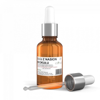 Olej z nasion Brokułu, Nierafinowany, Zimnotłoczony, Esent, 30 ml