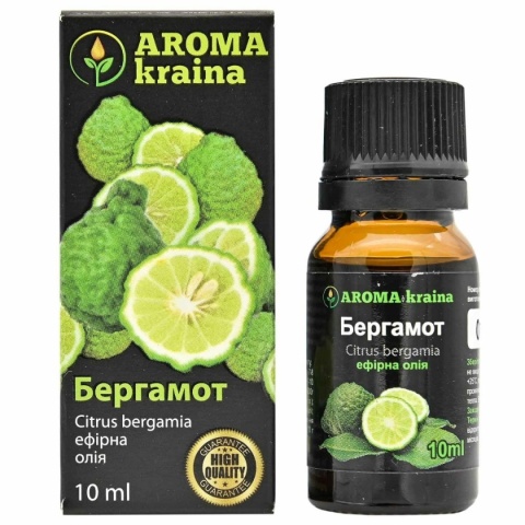 Olejek Eteryczny Bergamotowy, Naturalny, AROMA kraina, 10ml