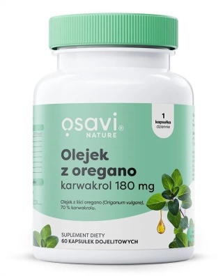 Olejek z Oregano Karwakrol 180 mg - Osavi Nature, 60 kapsułek dojelitowych