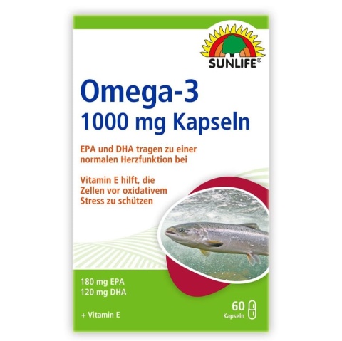 Omega-3 1000 mg Sunlife, 60 kapsułek