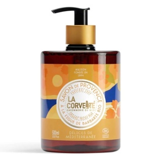 Śródziemnomorskie organiczne mydło w płynie - Przyjemności Morza Śródziemnego, La Corvette, 500ml