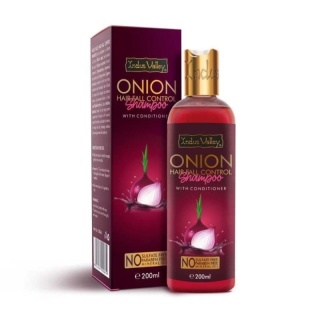 Szampon z odżywką 2w1 przeciw wypadaniu włosów, Cebulowy, Indus Valley, 200 ml
