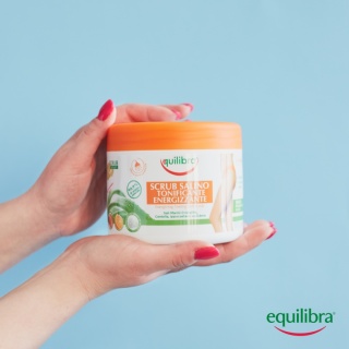 Tonizująco - Energetyzujący Peeling Solny do Ciała Equilibra, 600 ml