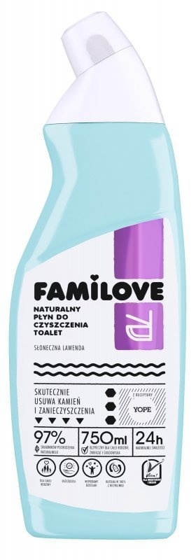 YOPE Familove Naturalny Płyn do czyszczenia toalet - Słoneczna Lawenda 750 ml