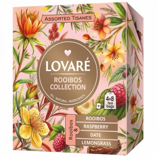 Zestaw herbat «Assorted Rooibos Tea» Lovare, 32 torebek x 1,3g