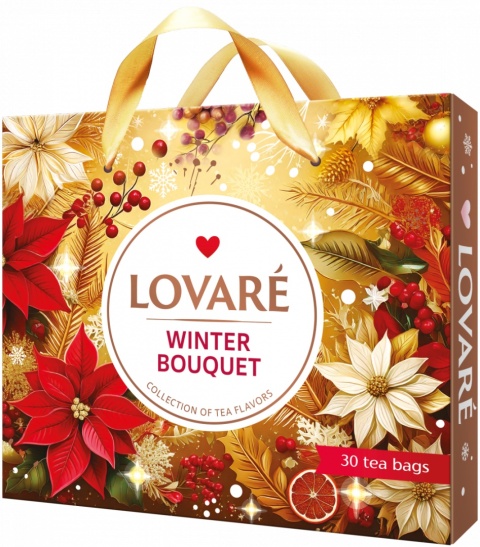 Zestaw herbat WINTER „Bouguet" Lovare, 6 smaków po 5 saszetek