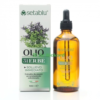 Ziołowy olejek do masażu, Setablu Olio 31 Erbe, 100 ml
