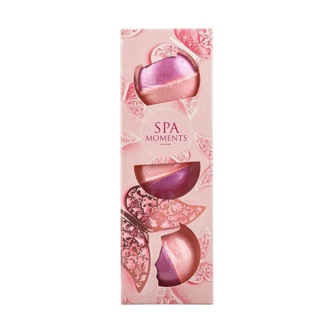 CHLAPU CHLAP Spa Moments Zestaw kul do kąpieli o zapachu Słodkiej Pianki 3 x 80 g