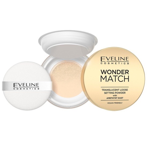 Eveline Wonder Match Puder sypki utrwalający z ametystowym pyłem 6g