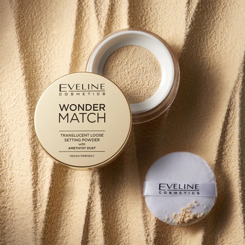 Eveline Wonder Match Puder sypki utrwalający z ametystowym pyłem 6g