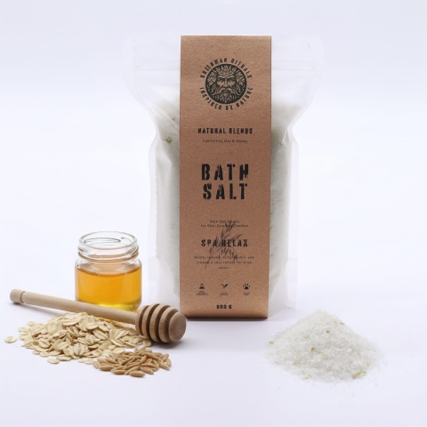 Greenman Rituals Sól do Kąpieli Epsom Owies i Miód, 800 g