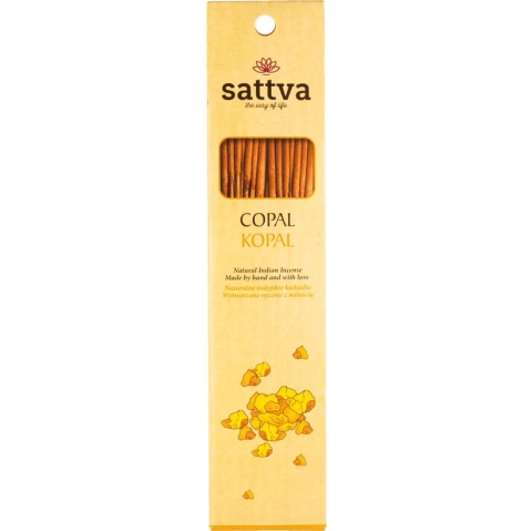 Kadzidła Naturalne Kopal, Sattva, ok. 30 g (ok. 15 patyczków)
