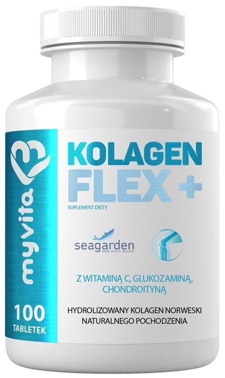 Kolagen FLEX Complex Stawy + Glukozamina + Witamina C + Chondroityna, MyVita, 100 tabletek