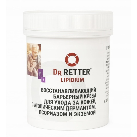 Lipidium F3 Barierowy Krem Pielęgnacyjny do skóry suchej, Dr. Retter, 250 ml